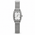 Montre Prestige Argentée – Cadran Blanc & Cristaux