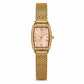 Montre Prestige Dorée – Cadran Rose & Cristaux