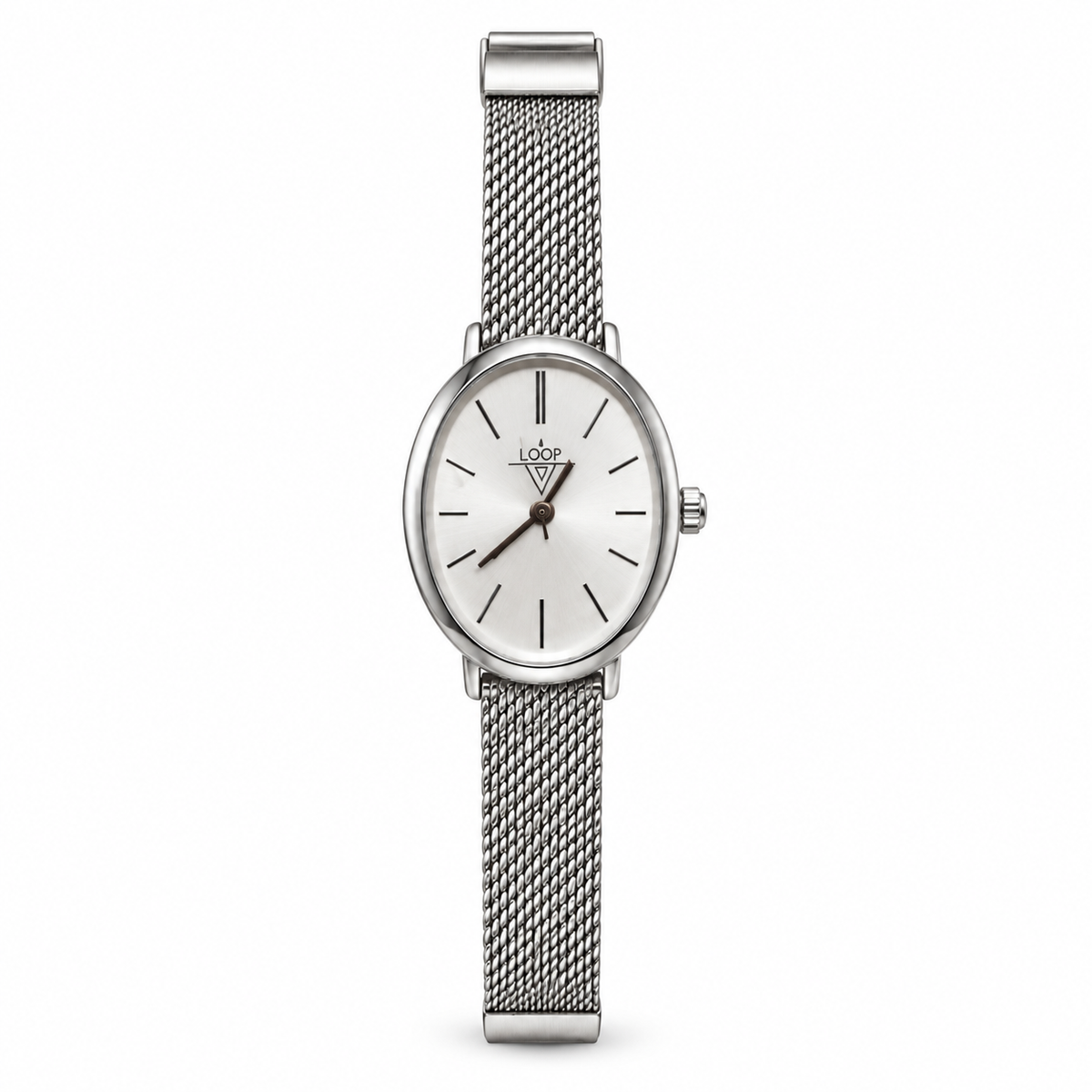 Montre Minimaliste Argentée – Cadran Blanc