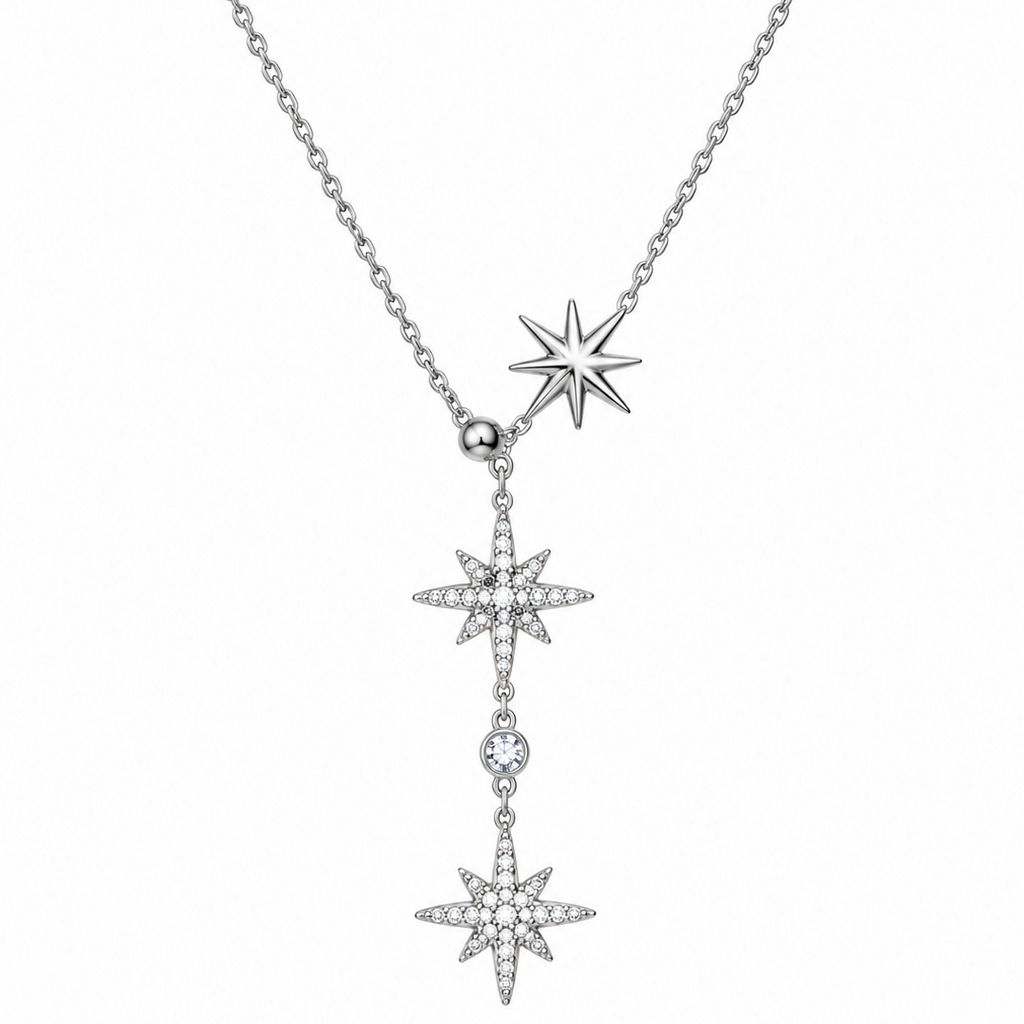 Collier Constellation – Trois Étoiles Doré ou Argenté