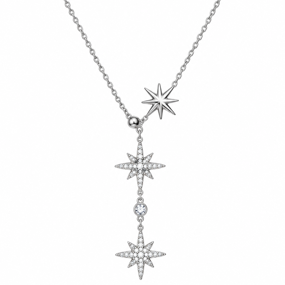Collier Constellation – Trois Étoiles Doré ou Argenté