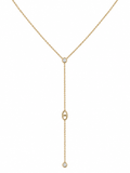 Collier Nora en Y doré