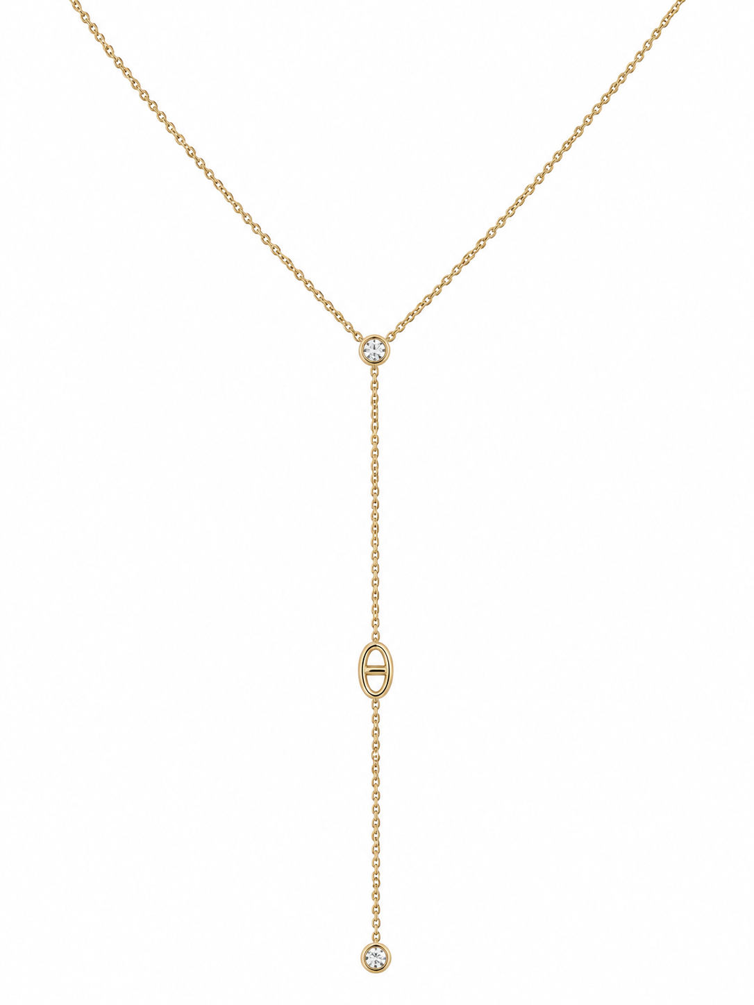 Collier Nora en Y doré