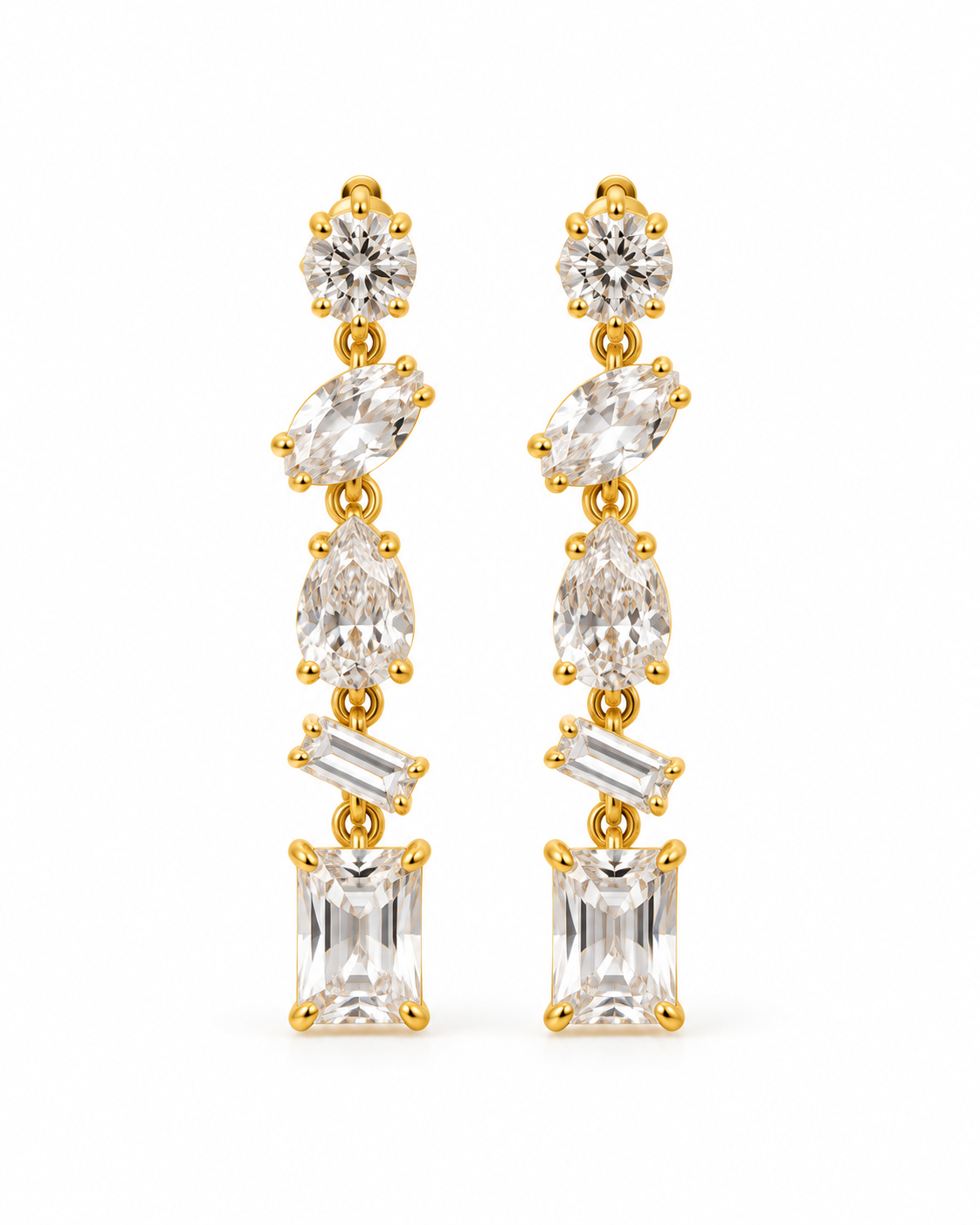 Boucles Émeraude – Cristal