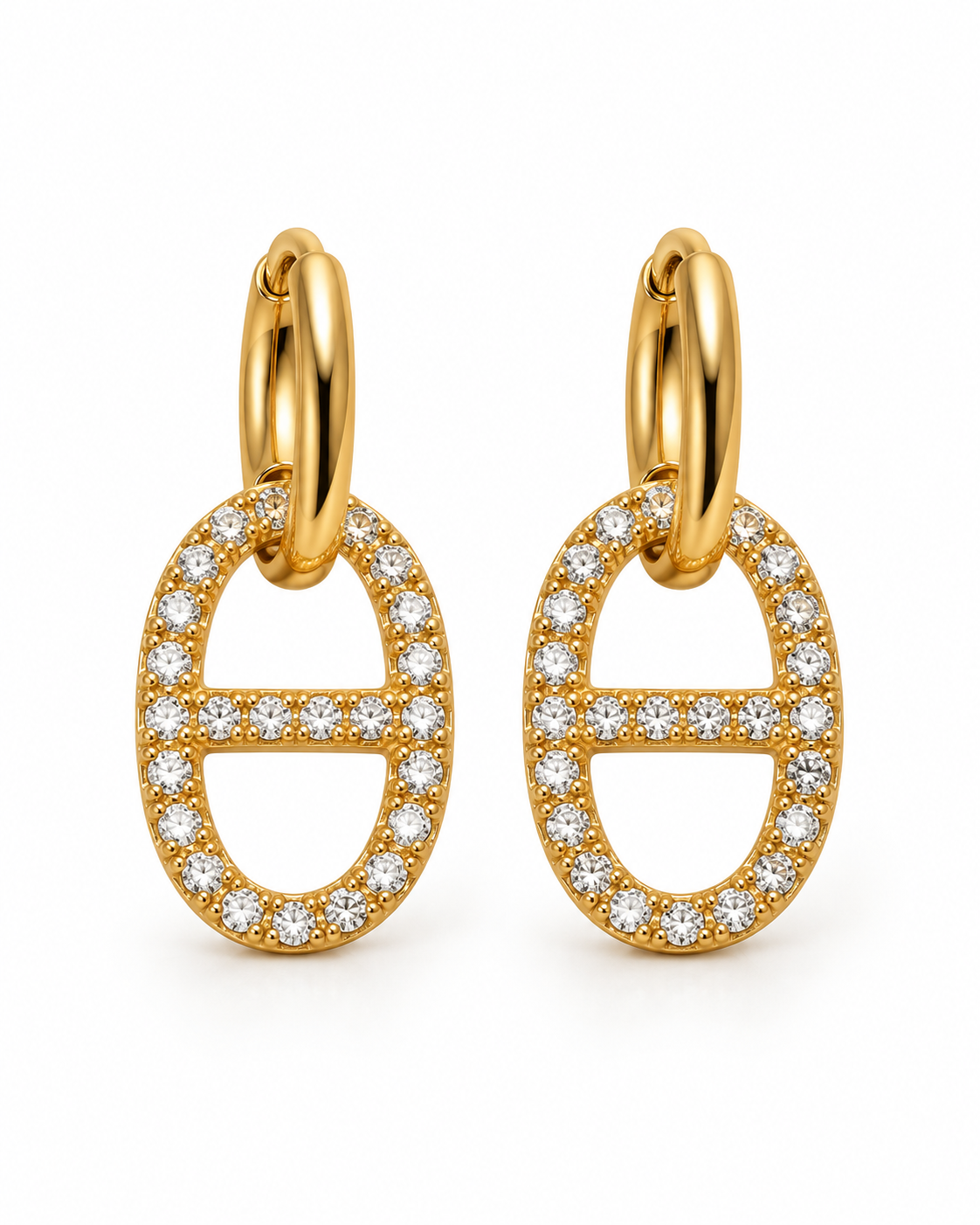 Boucles d’Oreilles Nina –  Doré
