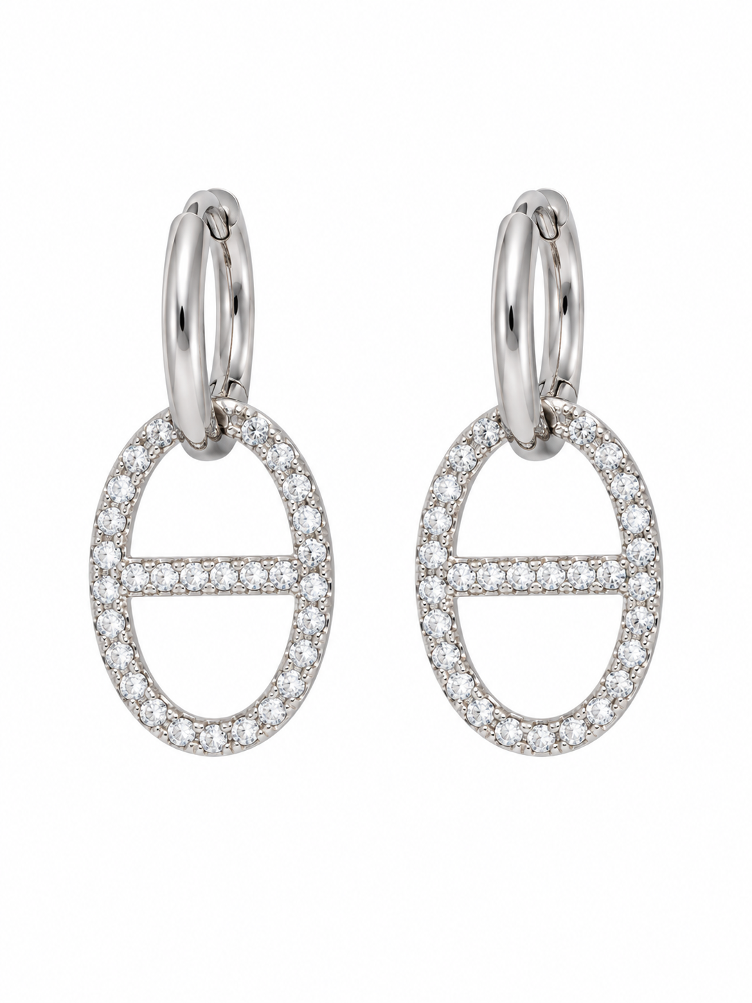 Boucles d’Oreilles Nina – Argentées