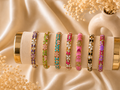 Bracelet Jonc Fleuri Élégance ✨