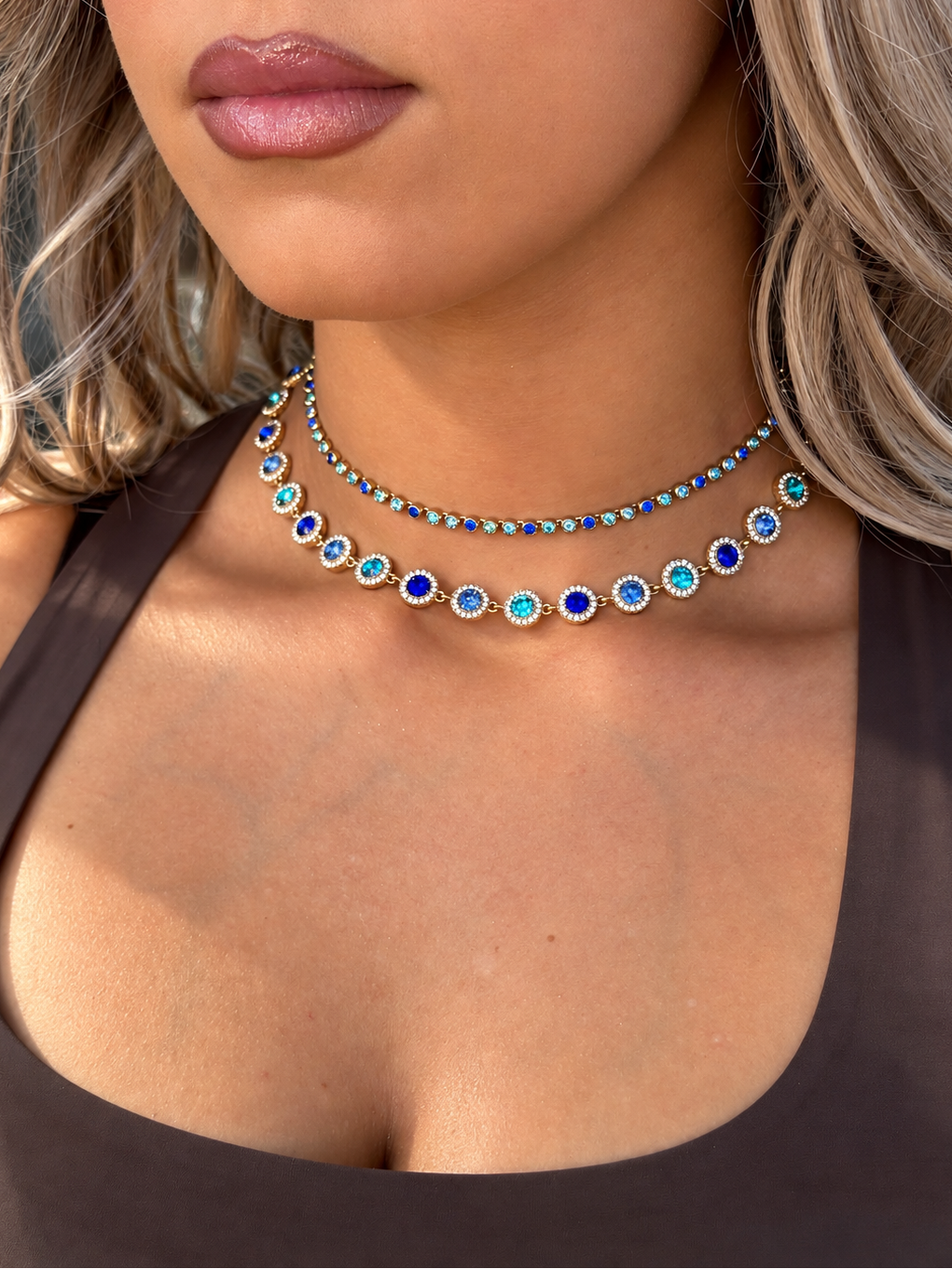 Collier Silia Mini – Bleu
