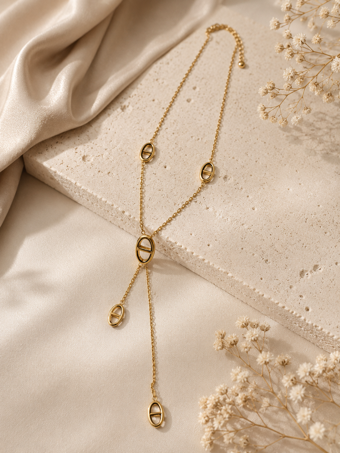 Collier Élégance Cristal Doré