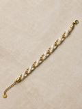 Bracelet Tressé Blanc & Or