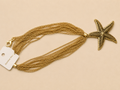 Collier Multi-Chaînes Étoile de Mer Dorée