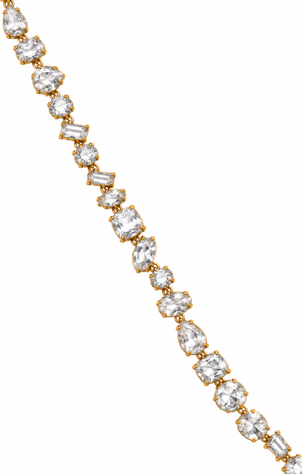 Bracelet Émeraude Cristal Doré
