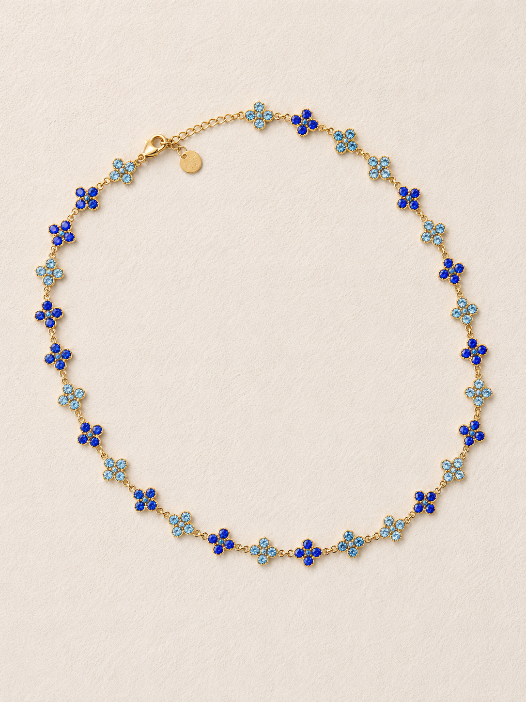 Collier Laure Fleur Bleue